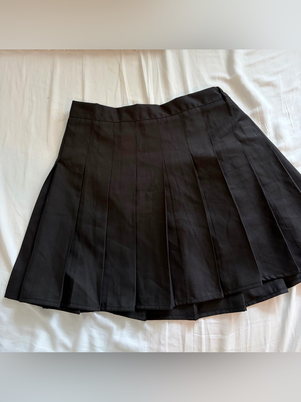 TAMIFLY Black Pleated Mini Skirt High Waist Tennis Skirt Preppy Y2K